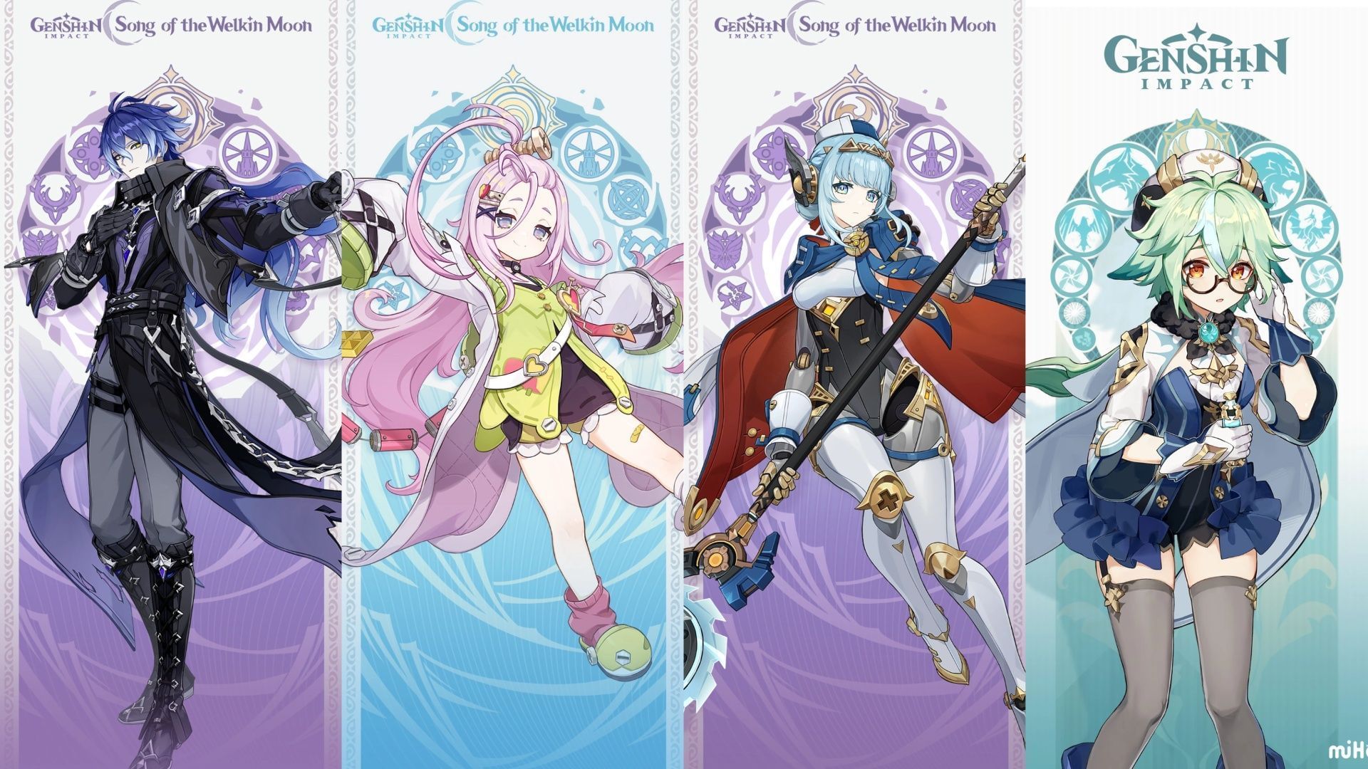 Flins, Aino, Ineffa, and Sucrose (Image via HoYoverse)