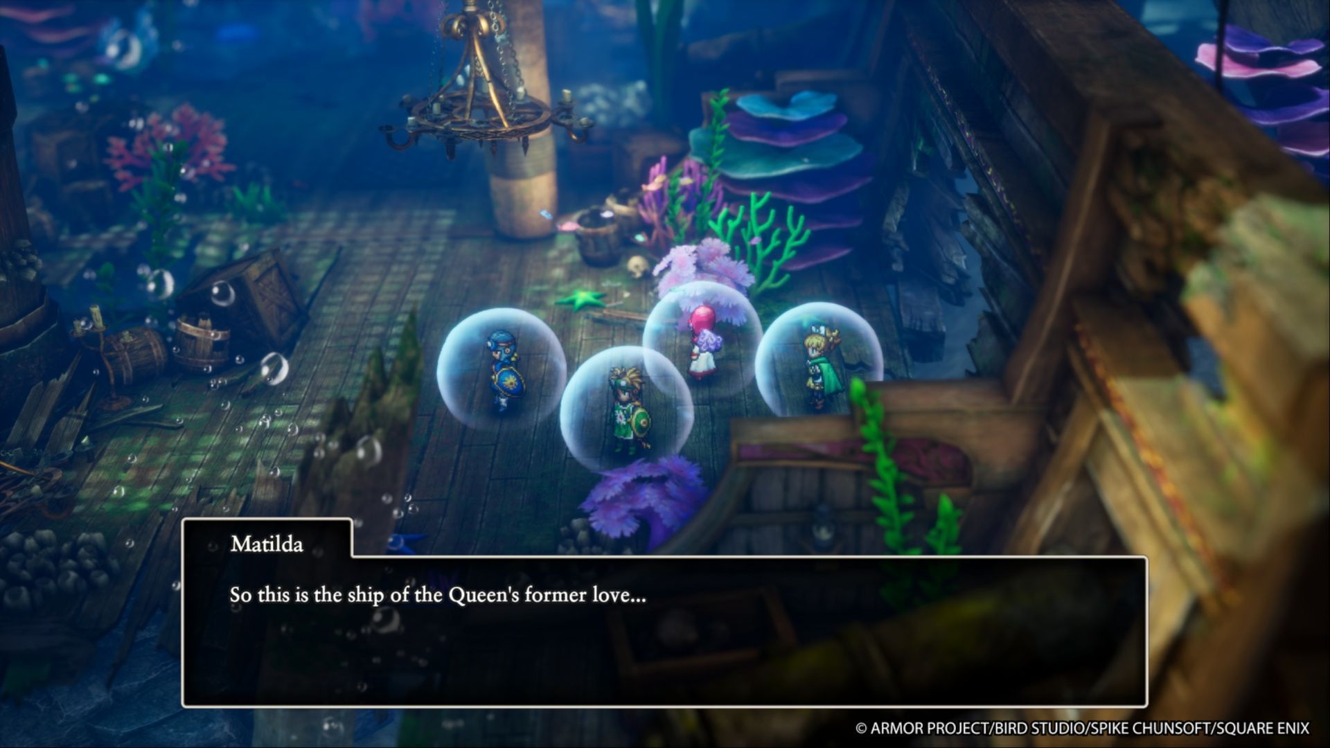 Explore sunken ships and discover the treasures they hide (Image via Square Enix)