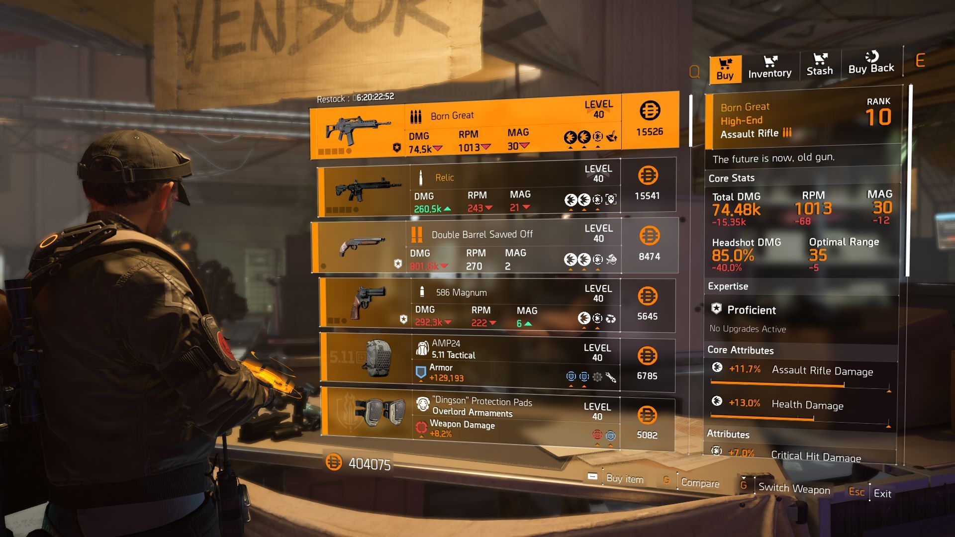 The Division 2 vendor at Haven Public Exchange (Image via SK Gaming || Ubisoft)