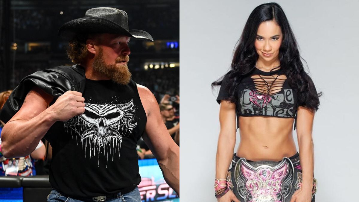 Brock Lesnar (left), AJ Lee (right) [Image via WWE.com]