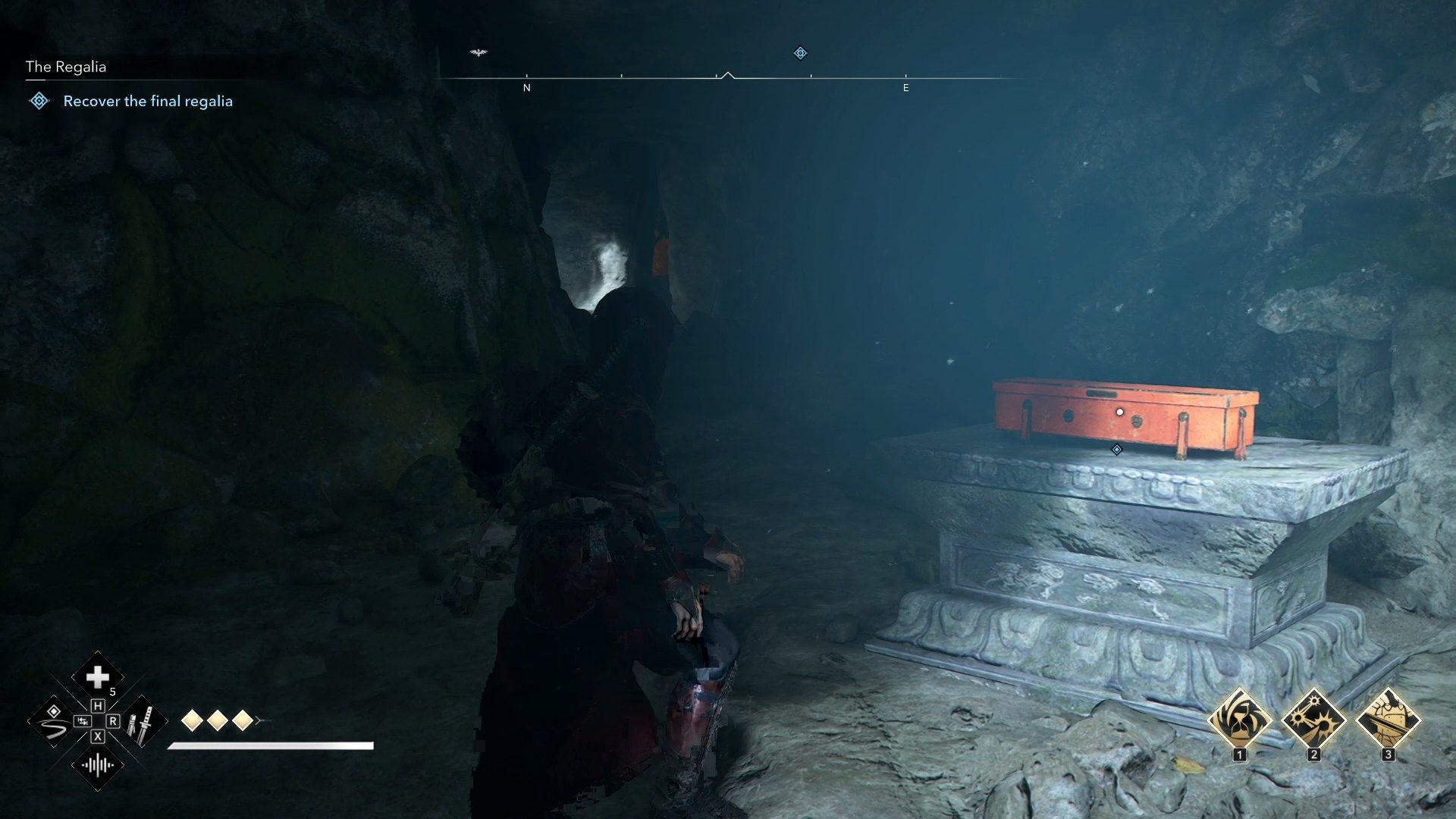 Take the Regalia and head northeast (Image via Ubisoft)