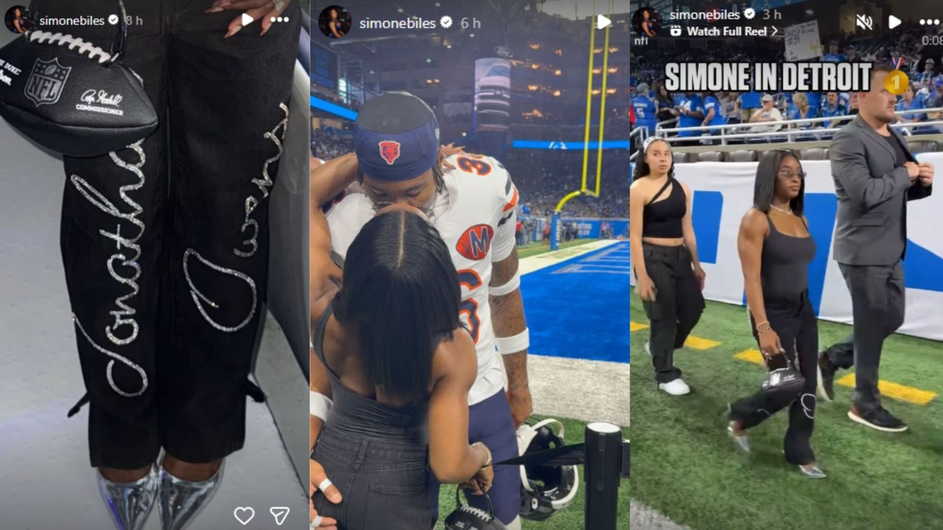 Screengrabs of Simone Biles&#039; latest Instagram stories [Image Source : Simone Biles&#039; Instagram]
