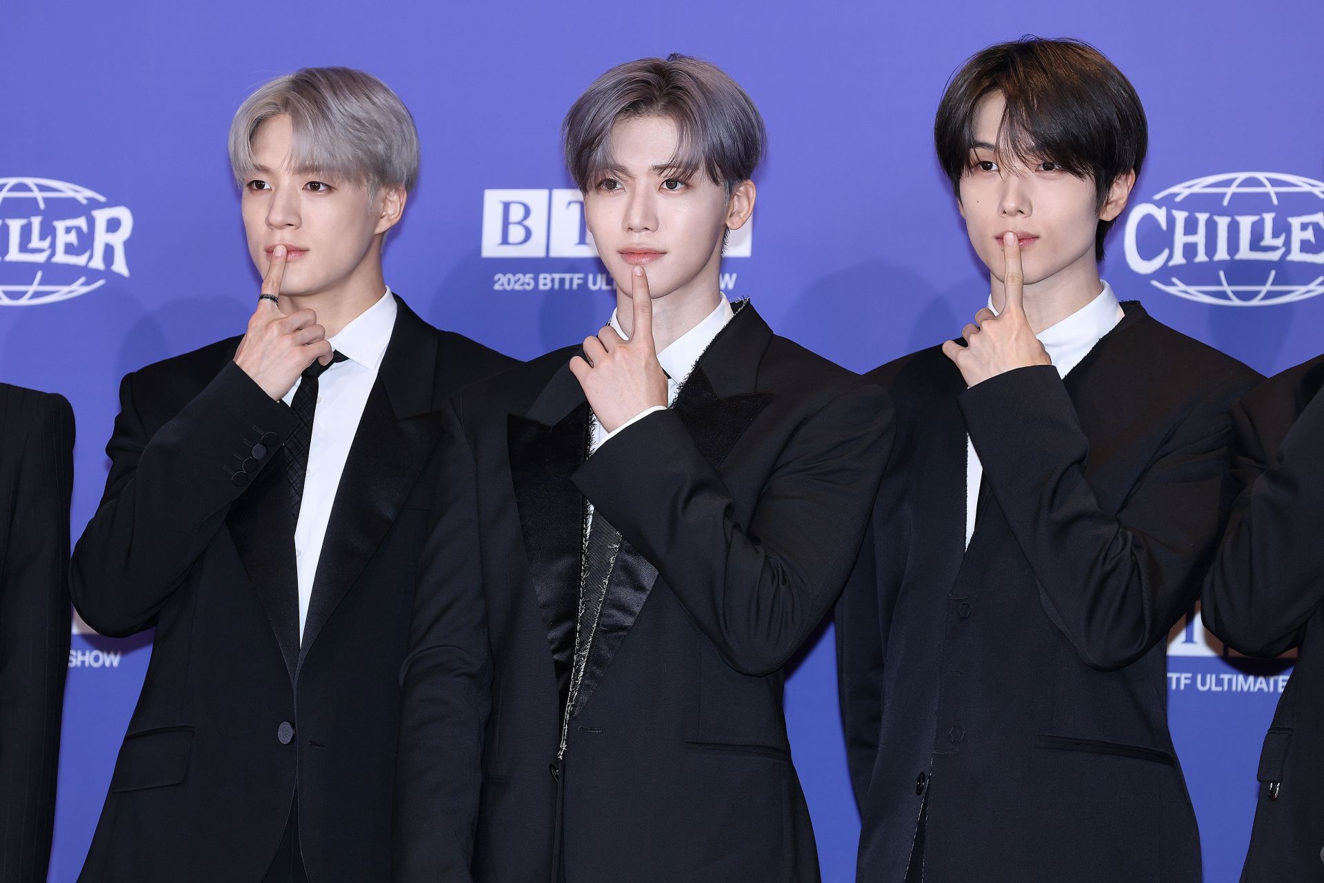            Jeno, Jaemin and Jisung of NCT Dream at Lotte Cinema on July 14, 2025. (Image via Getty)