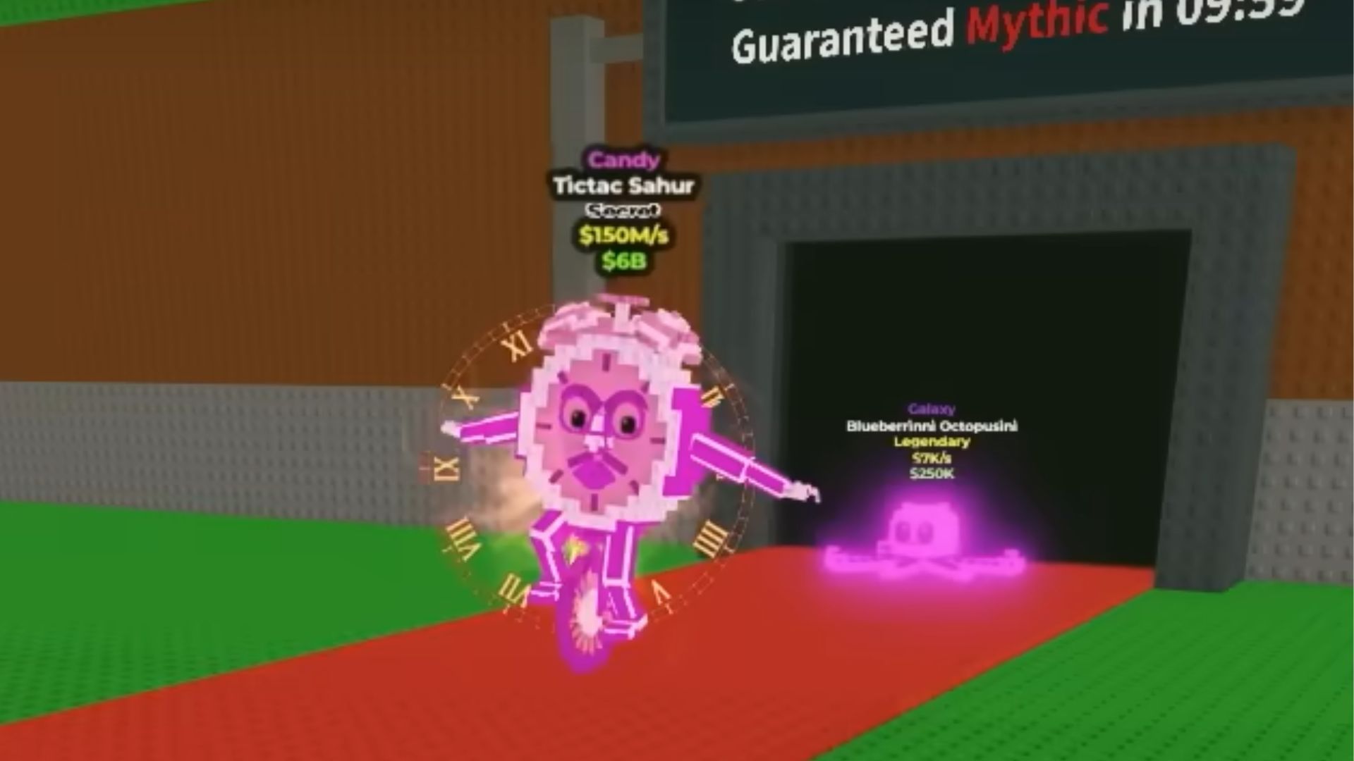 A Candy-mutated Tictac Sahur (Image via Roblox)