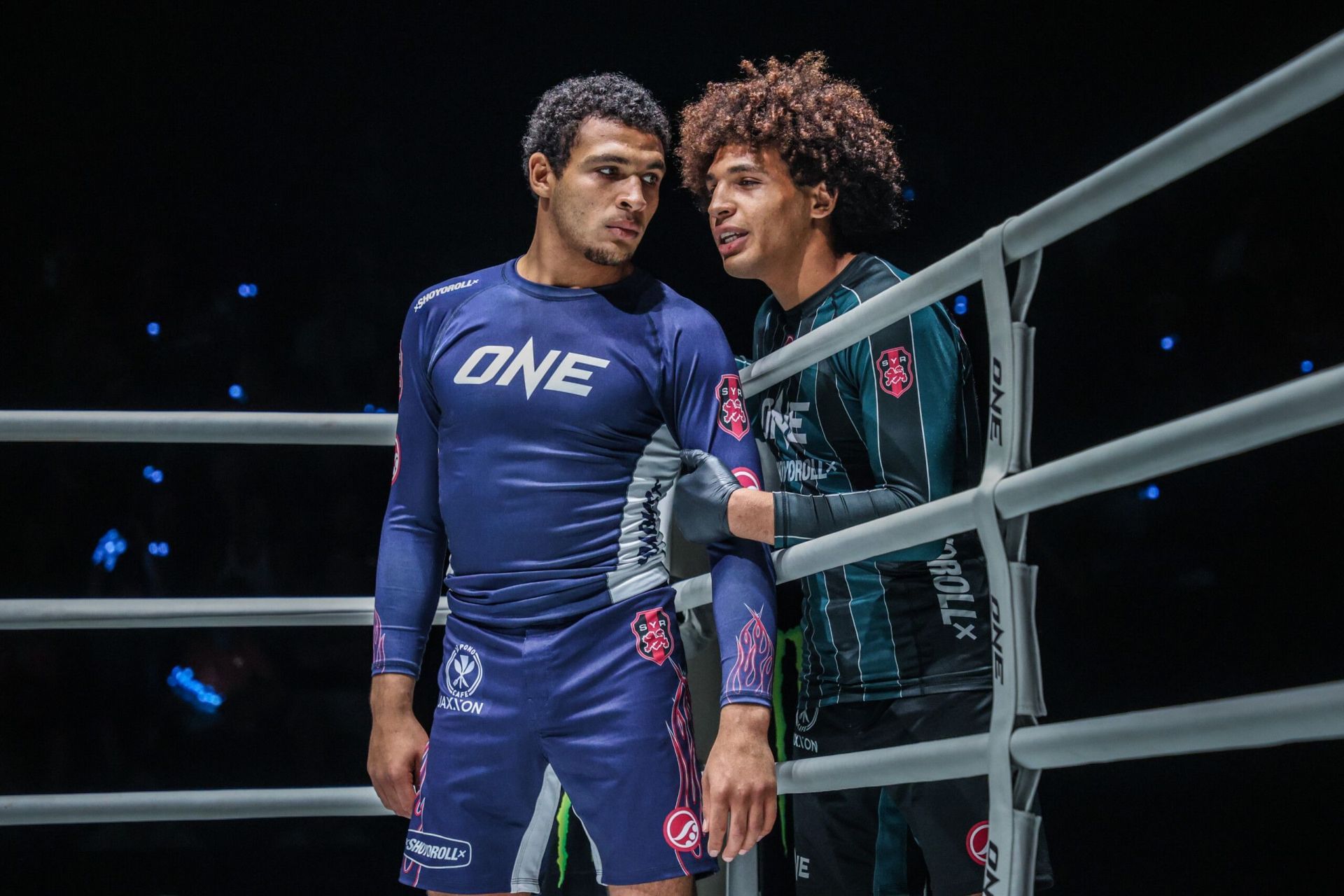 Tye Ruotolo (L) with twin brother Kade | Image by ONE Championship