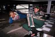 Bobby Hamilton (L) and Rick Mast before the NASCAR Cup Series at Phoenix, 1997. Source: Imagn