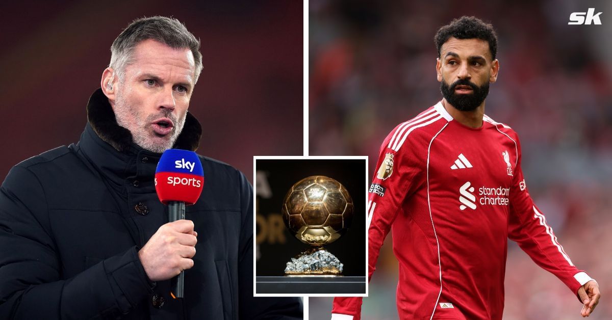 Jamie Carragher (left) and Mohamed Salah - both pics GETTY