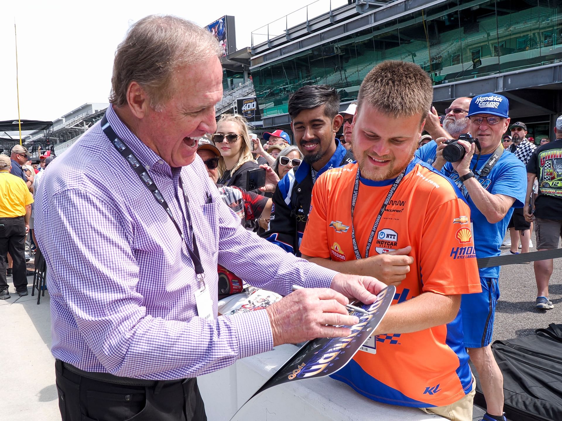 Rusty Wallace at the Indianapolis Motor Speedway - Source: Imagn