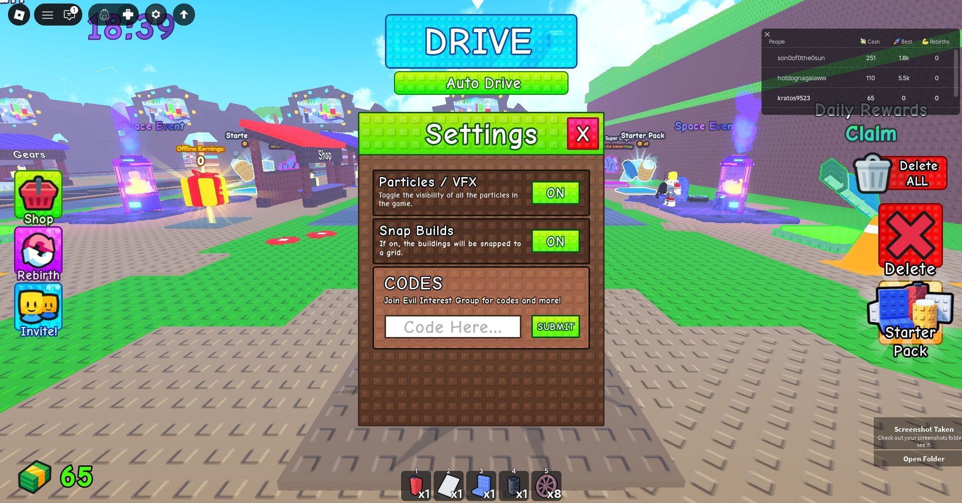 Redeem the code here (Image via Roblox)