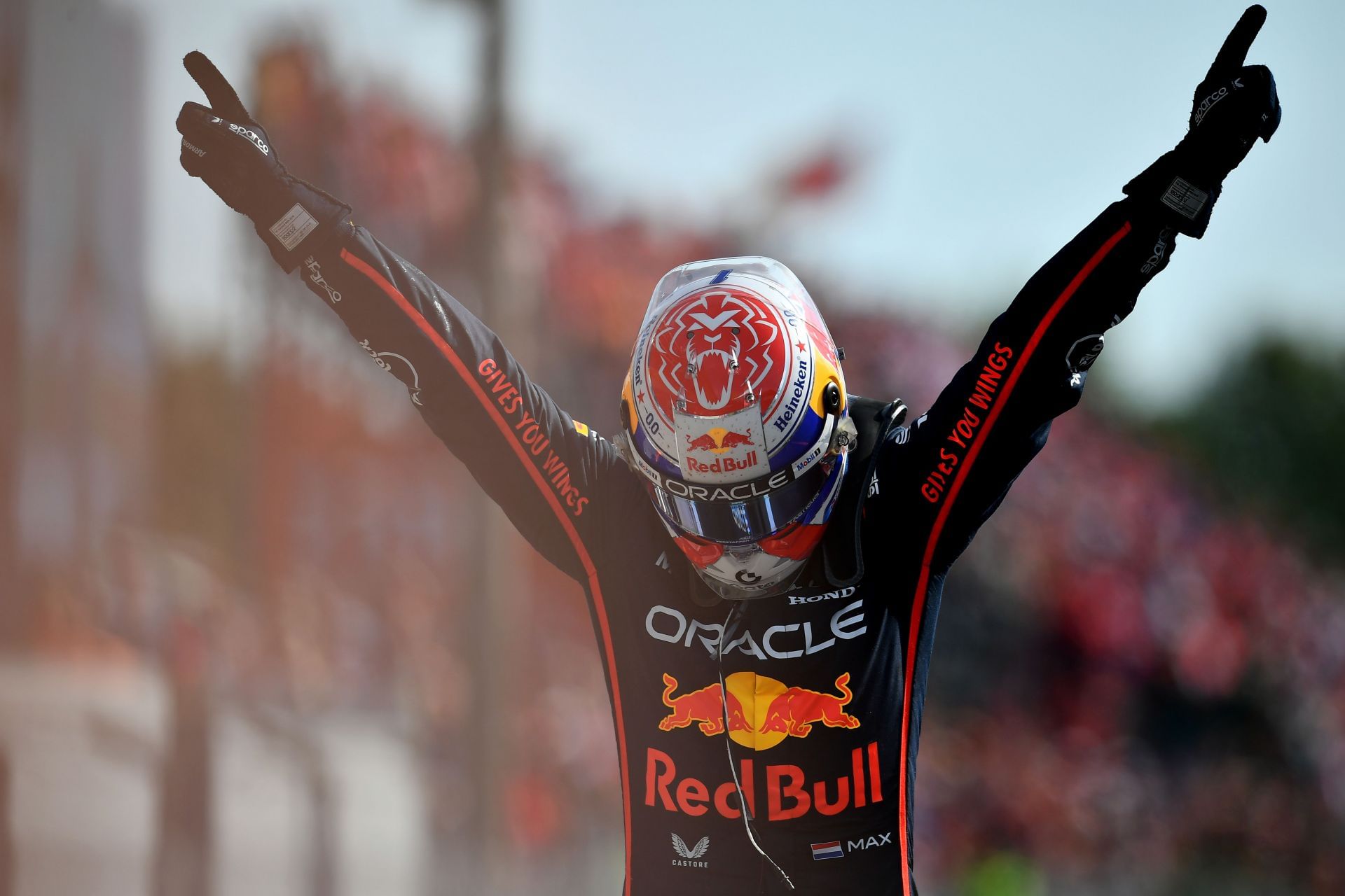 Max Verstappen after claiming victory at the Italian Grand Prix of Italy - Source: Getty