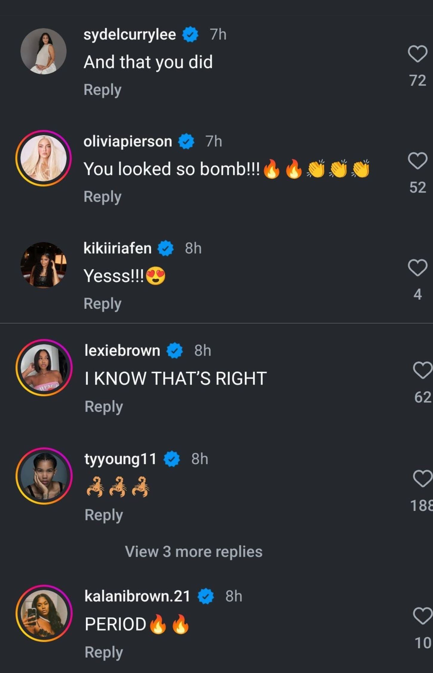 WNBA stars and Sydel Curry&rsquo;s reaction to Kayla Nicole&rsquo;s Instagram post