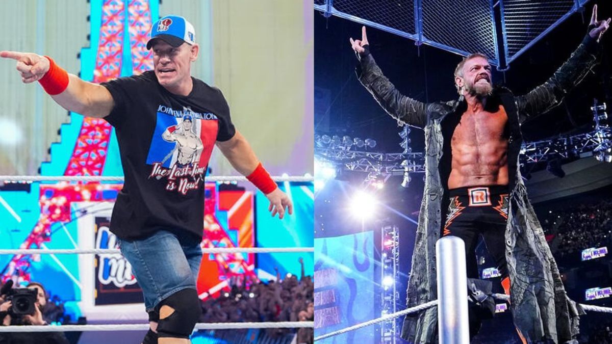 John Cena (left), Edge (right) [Images via WWE.com]