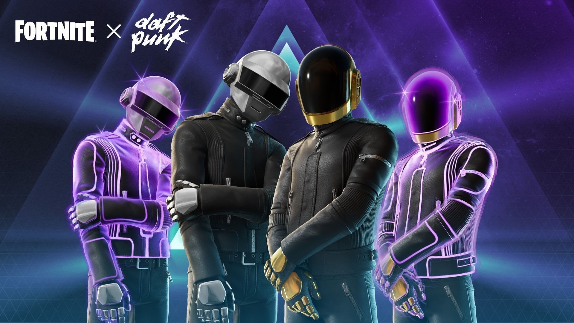Here are all the Fortnite Daft Punk skins (Image via Epic Games)