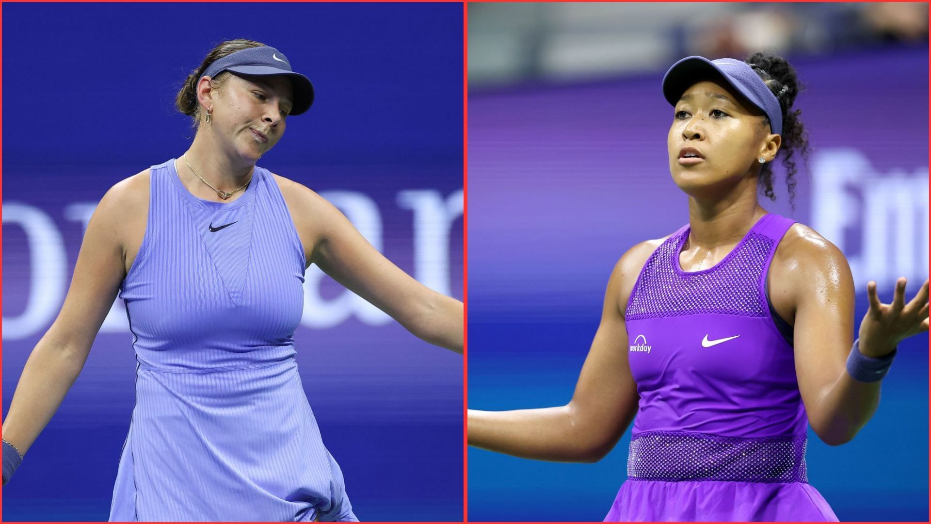 Amanda Anisimova (L) Naomi Osaka (R) | Getty