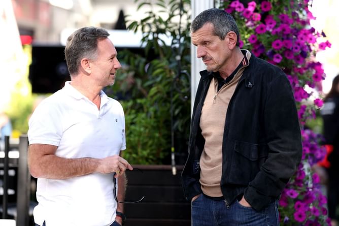 Guenther Steiner has a suggestion for Christian Horner on what to do with the $100M Red Bull payout