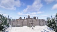 Hrad Winterfell staví v Minecraftu (obrázek přes Reddit/Afroforge/Mojang Studios)