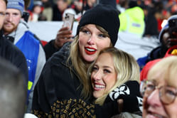 Taylor Swift and Brittany Mahomes pose in sleek black dresses as Patrick Mahomes' wife celebrates 30th birthday