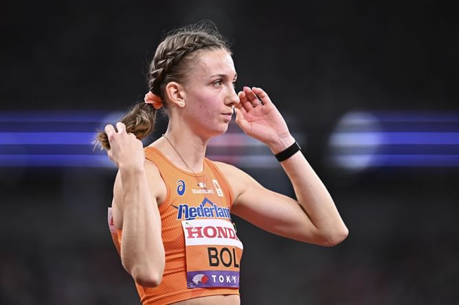 Femke Bol reacts to Women’s European Athlete of the Year nomination alongside Yaroslava Mahuchikh and Ditaji Kambundji