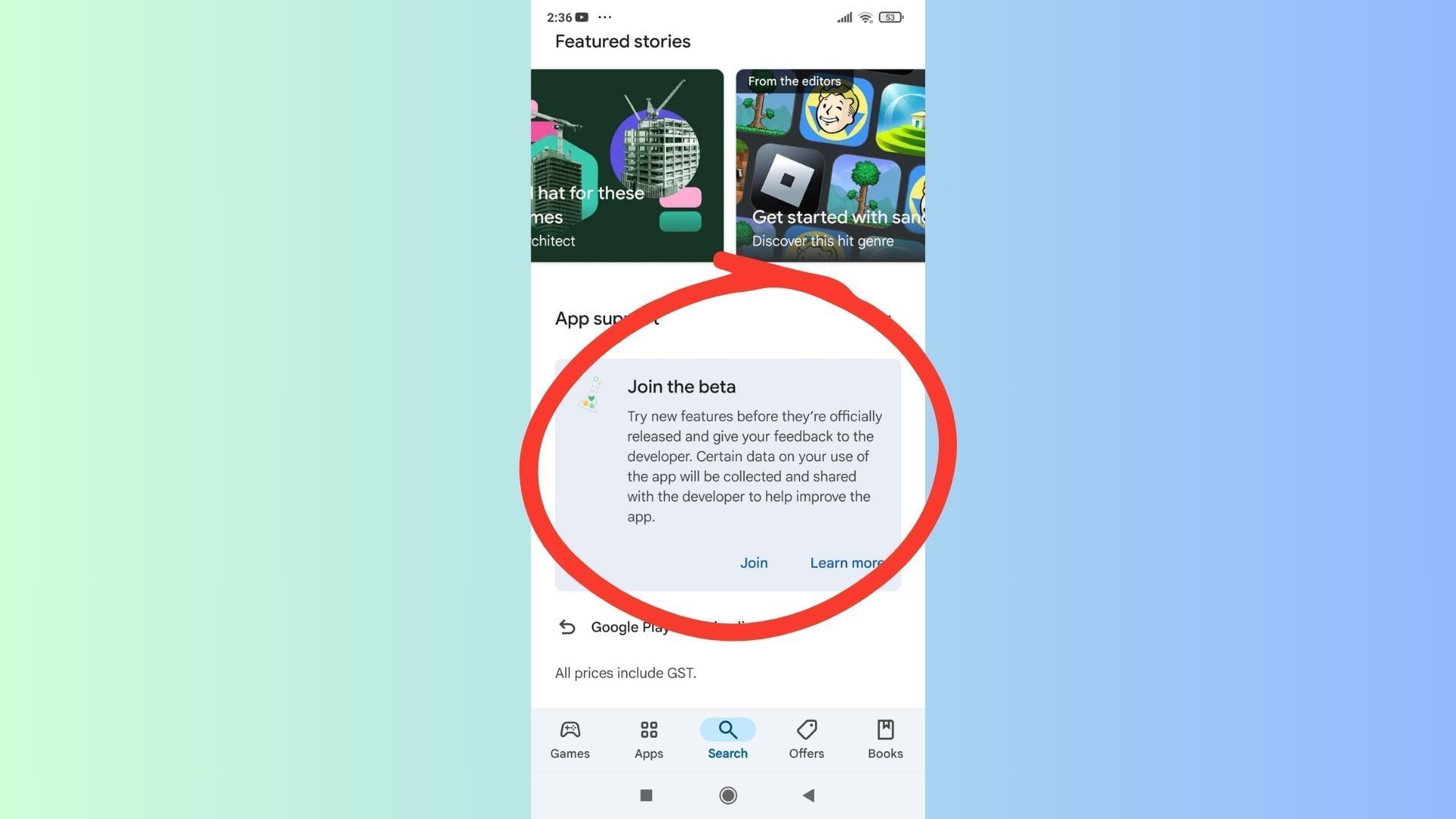 Head to the individual app store to get your hands on the Minecraft Bedrock 1.21.120.23 beta and preview (Image via Sportskeeda Gaming || Mojang Studios)