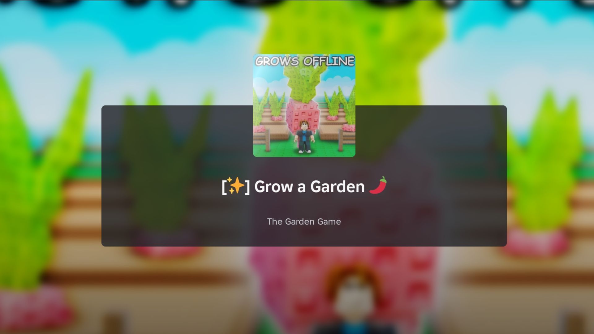 Grow a Garden loading screen