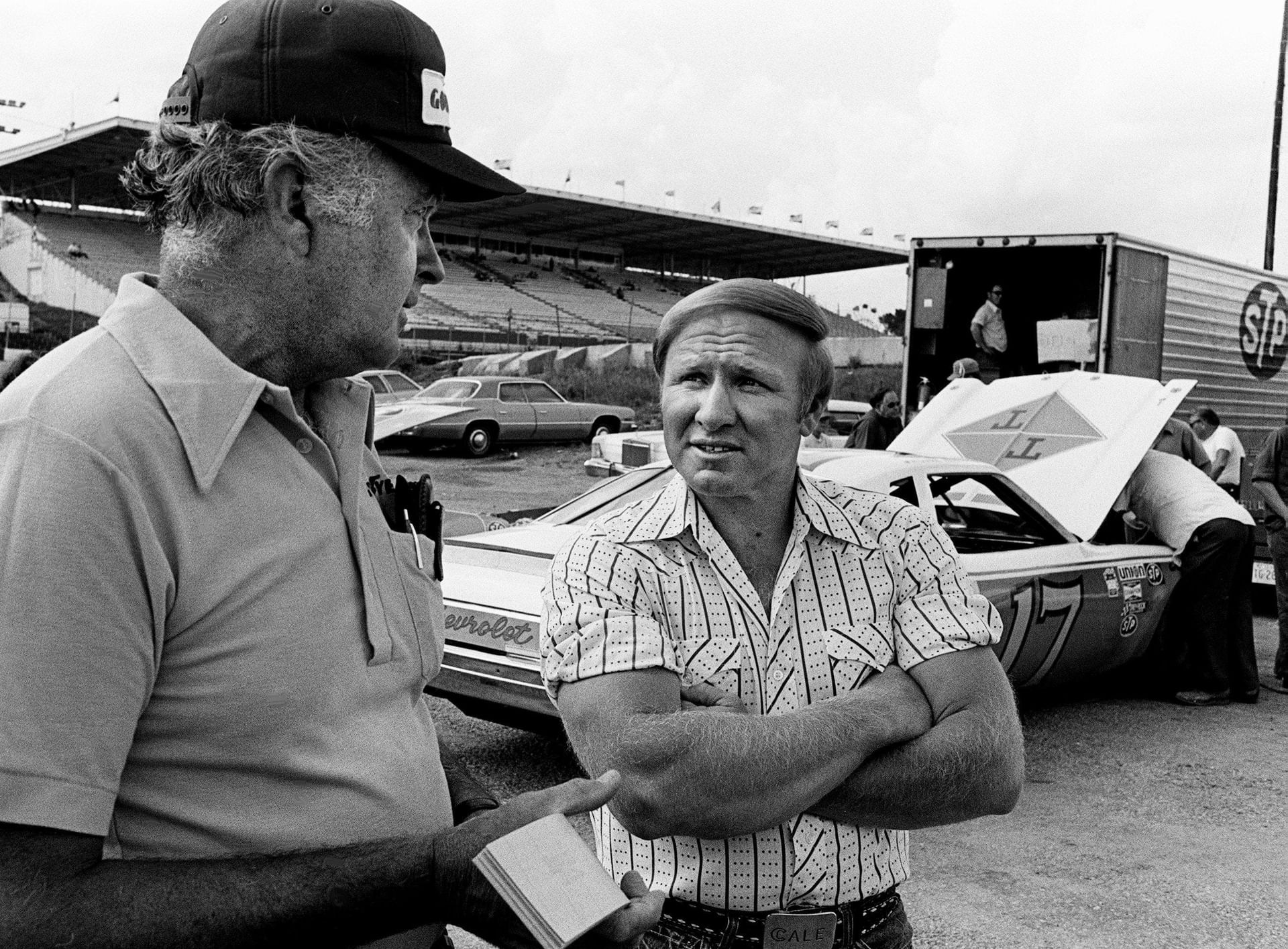 Cale Yarborough in the 1975 Music City USA 420 Grand National race at Nashville Speedway. Source: Imagn