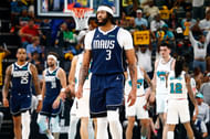 Dallas Mavericks forward Anthony Davis (3) walks toward the bench during a time out during the first quarter against the Memphis Grizzlies at FedExForum. Mandatory Credit: Petre Thomas-Imagn Images