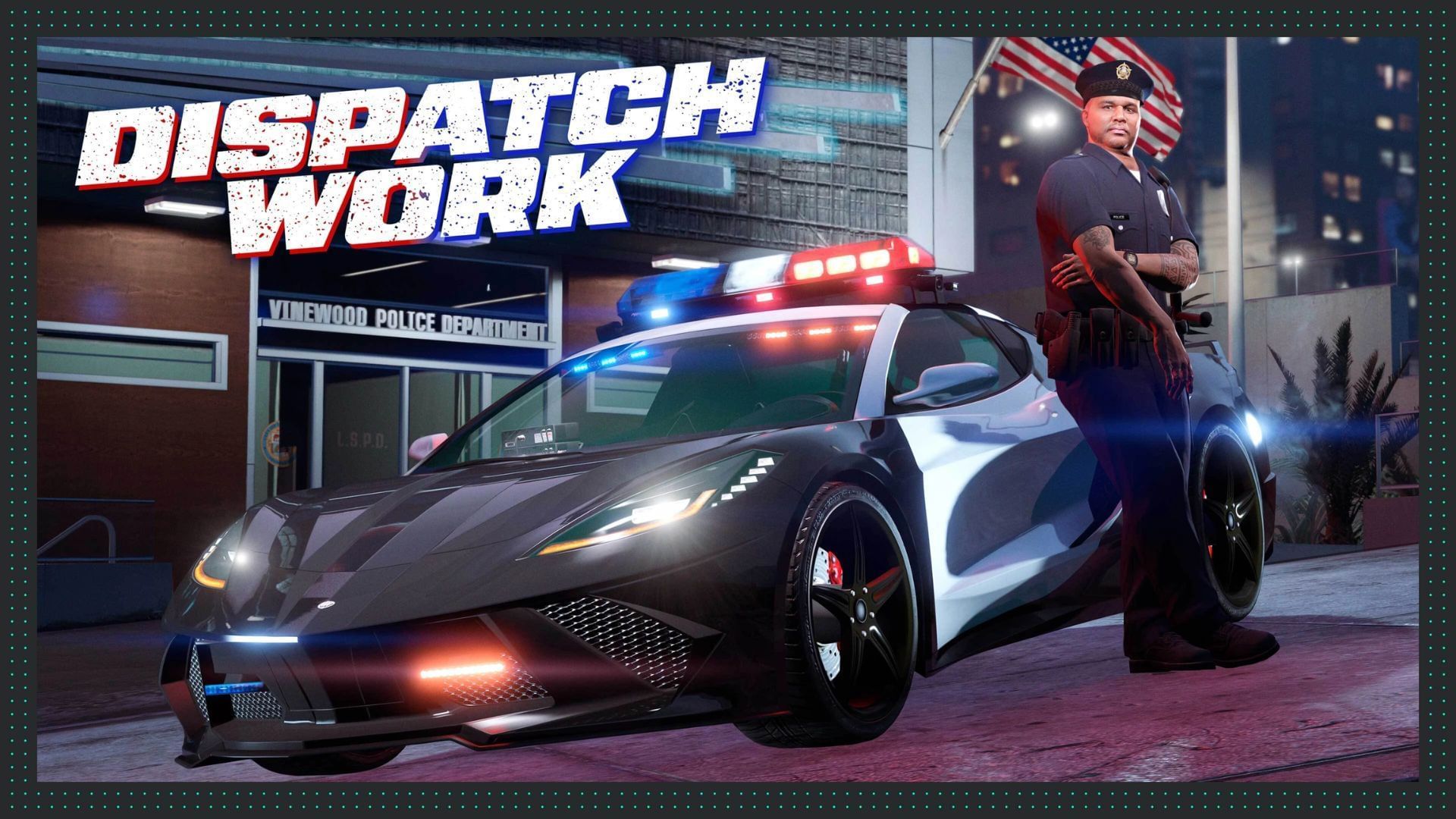 Play Dispatch Work to roleplay as an LSPD Officer (Image via Rockstar Games)