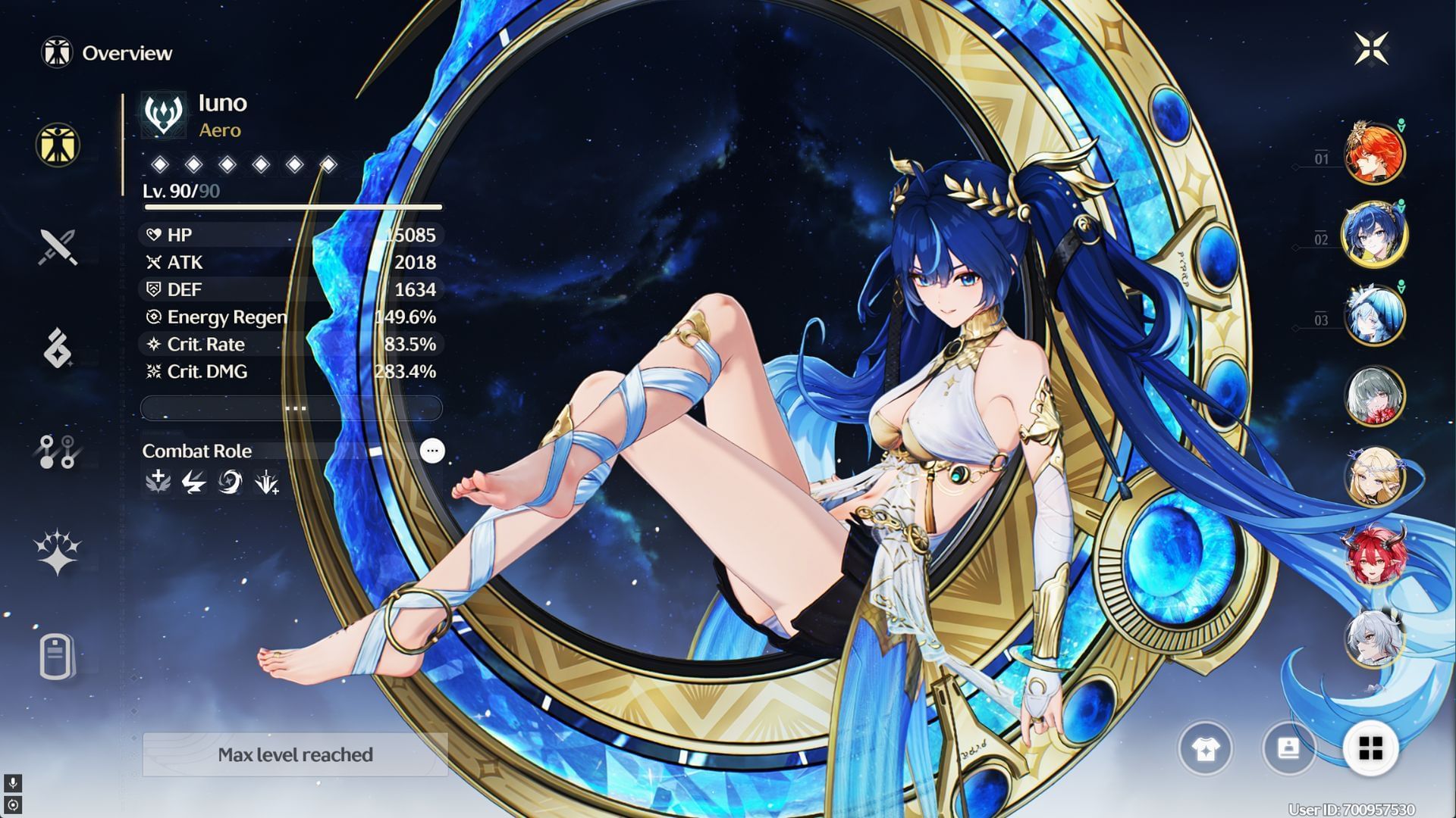 Iuno has a solid base kit for a sub-DPS (Image via Kuro Games)