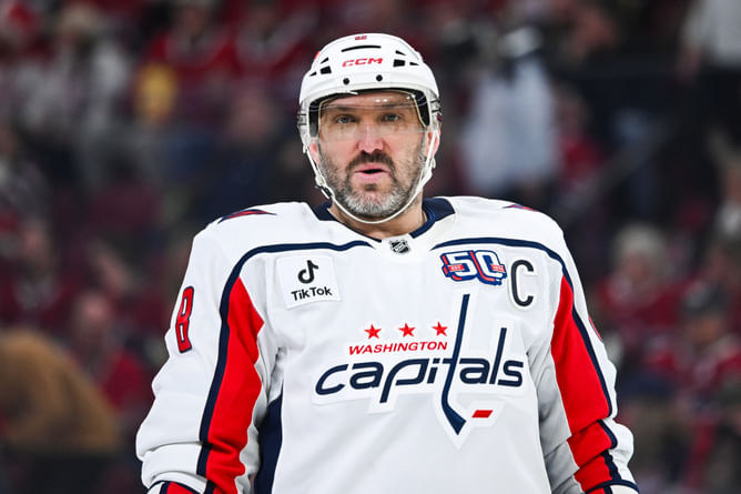 Alex Ovechkin keeps it 100% real when asked about Capitals retiring his jersey No. 8