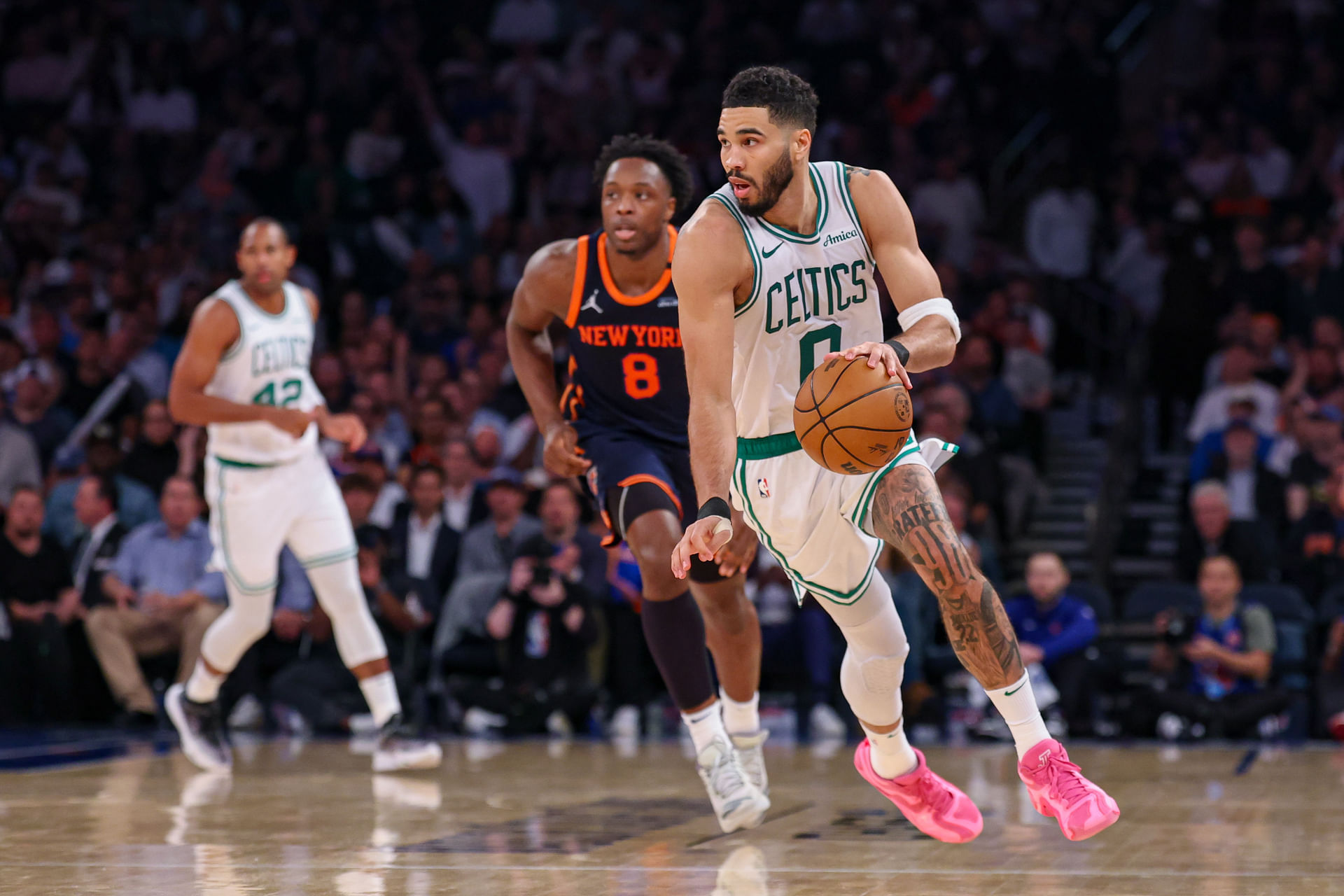 NBA: Playoffs-Boston Celtics at New York Knicks - Source: Imagn