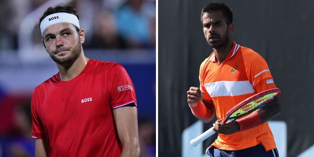 Team USA featuring Fritz at the Davis Cup and Sumit Nagal at the Davis Cup - Image Source - Getty 