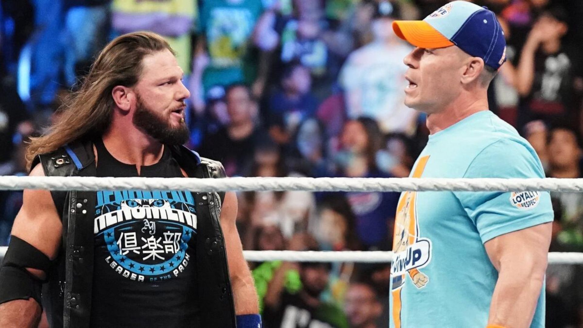 AJ Styles &amp; John Cena (Image Credits: WWE.com)