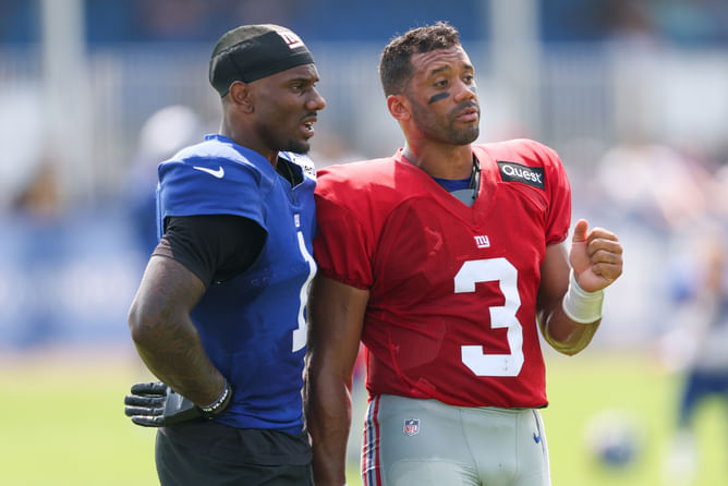 Malik Nabers takes blame for Russell Wilson’s game-losing interception against Cowboys