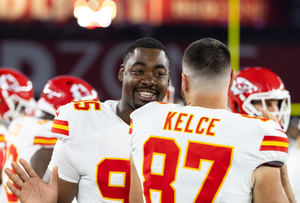 Chris Jones voices complaint against referee's controversial no-calls during Sunday's loss to Eagles