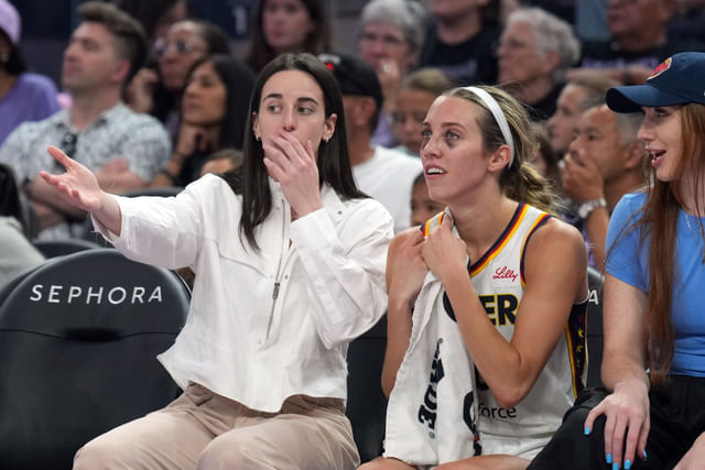 Caitlin Clark is fed up" - WNBA fans explode as Fever star yells at referee  as Lexie Hull bleeds after blatant uncalled foul