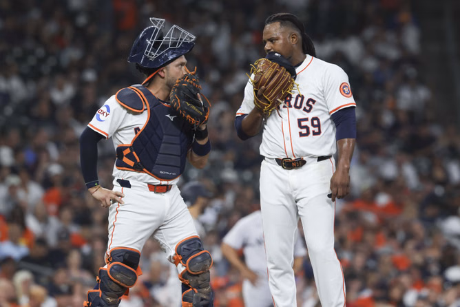 What happened between Framber Valdez and catcher Cesar Salazar during Astros game? Everything to know about controversial incident ending in apology