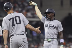 Jazz Chisholm Jr. claps back with 1-word NSFW response after being called out for outburst over umpire’s call