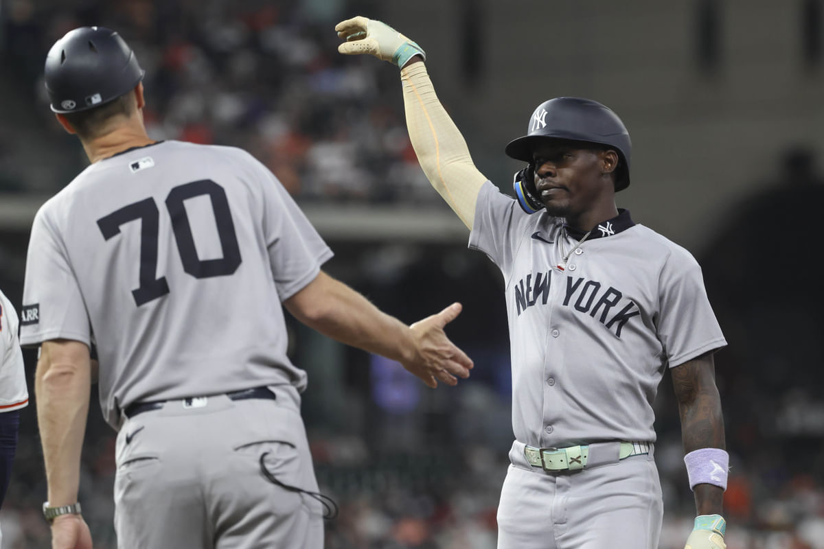 Jazz Chisholm Jr. claps back with 1-word NSFW response after being called out for outburst over umpire’s call