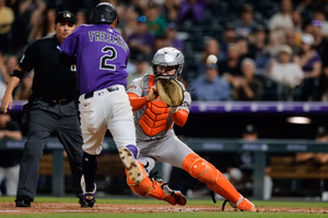 [Watch] Brutal home plate collision in Giants vs. Rockies game goes viral