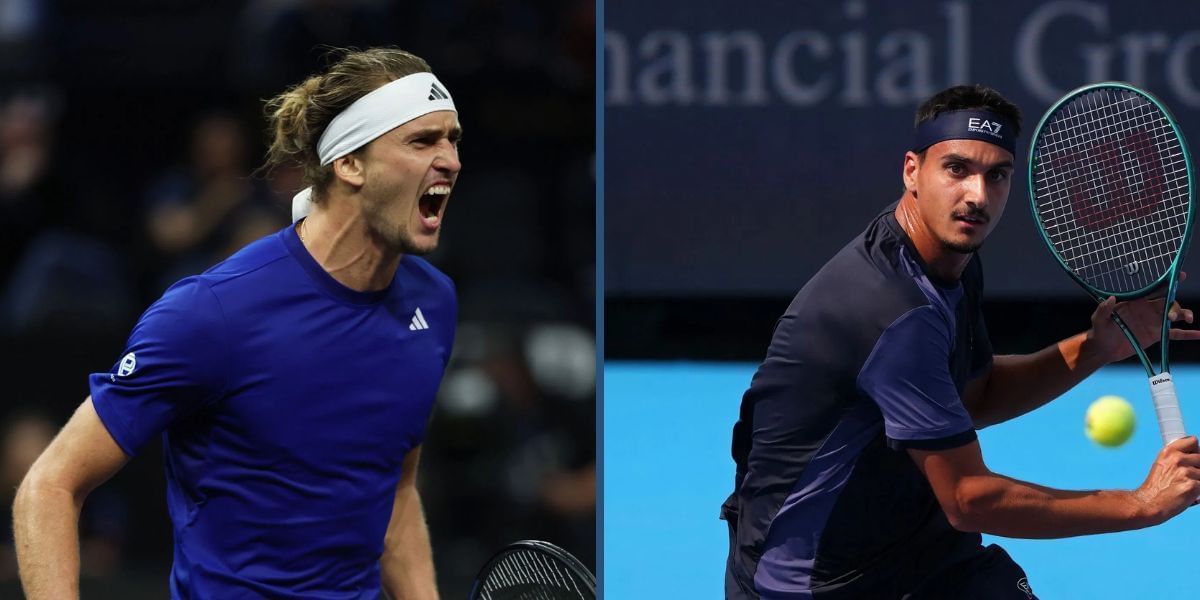 Alexander Zverev vs Lorenzo Sonego - Image Source: Getty 