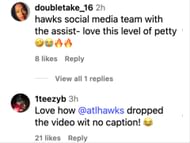 Người hâm mộ phản ứng với bài đăng của Hawks về thịt bò Young-Beverley.