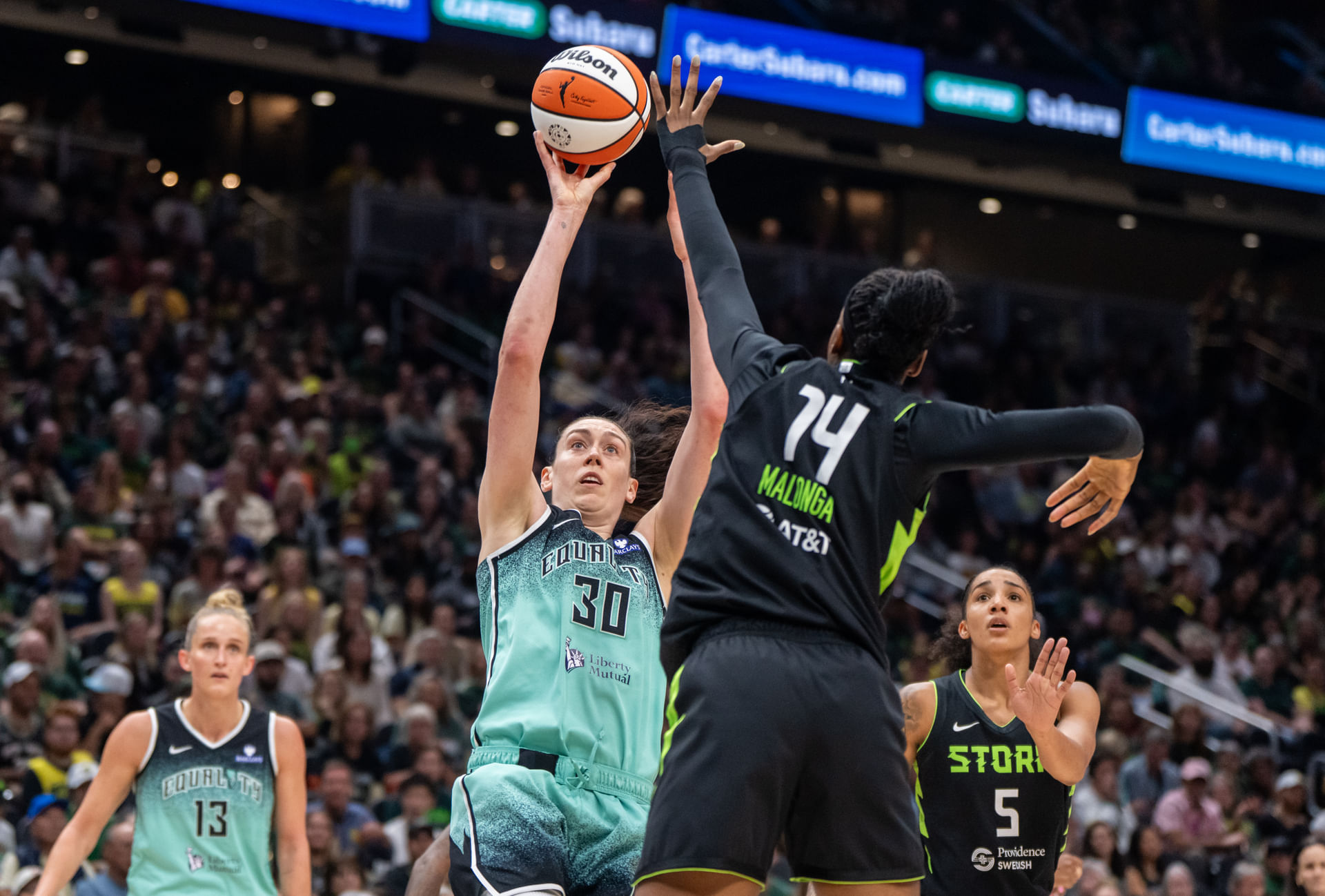 WNBA: New York Liberty at Seattle Storm - Source: Imagn