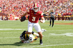 "Cheating cyclones" "What a dime": CFB fans divided over Iowa St. QB Rocco Becht's insane throw against Iowa in Week 2 rivalry matchup