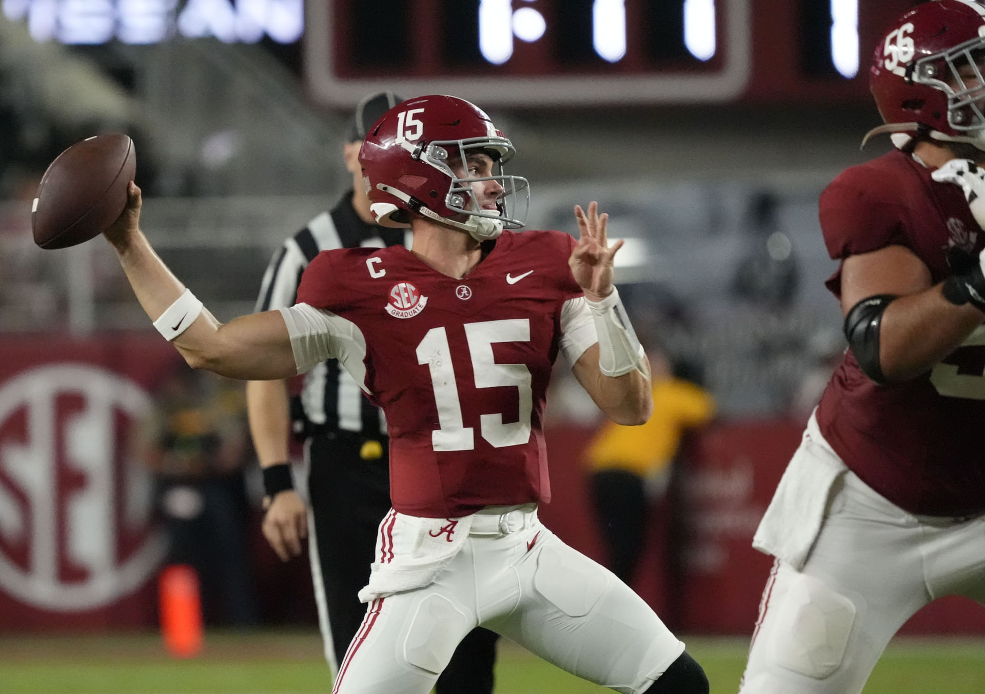 NCAA Football: Alabama QB Ty Simpson - Source: Imagn