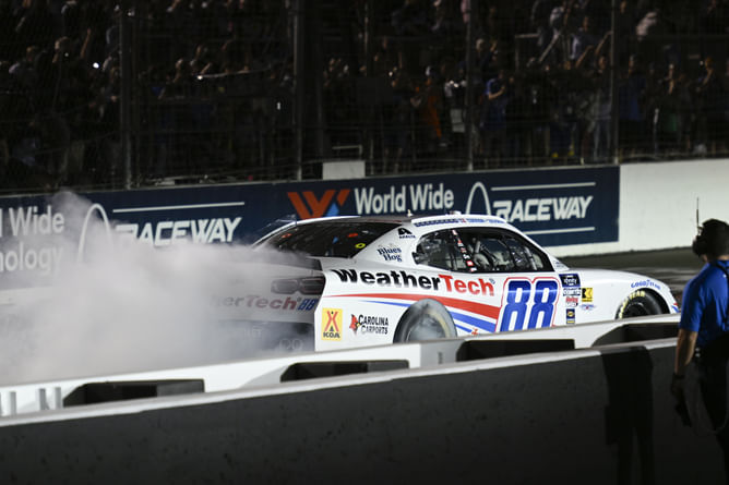 Watch: Connor Zilisch nearly collides with the cameraman while celebrating WWTR victory