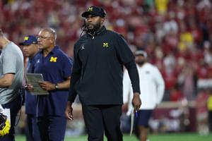 Matt Rhule gets 100% real about Sherrone Moore missing Michigan's Week 4 game against Nebraska Cornhuskers