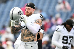 Taylor Lewan jokingly mocks Maxx Crosby over awkward warm-up exercise with brutal testosterone jab