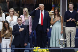 In picture: LIV Golf chairman and Saudi PIF governor Yasir Al-Rumayyan with President Donald Trump at the US Open final