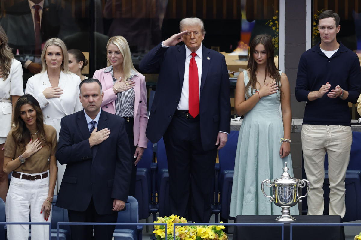 In picture: LIV Golf chairman and Saudi PIF governor Yasir Al-Rumayyan with President Donald Trump at the US Open final