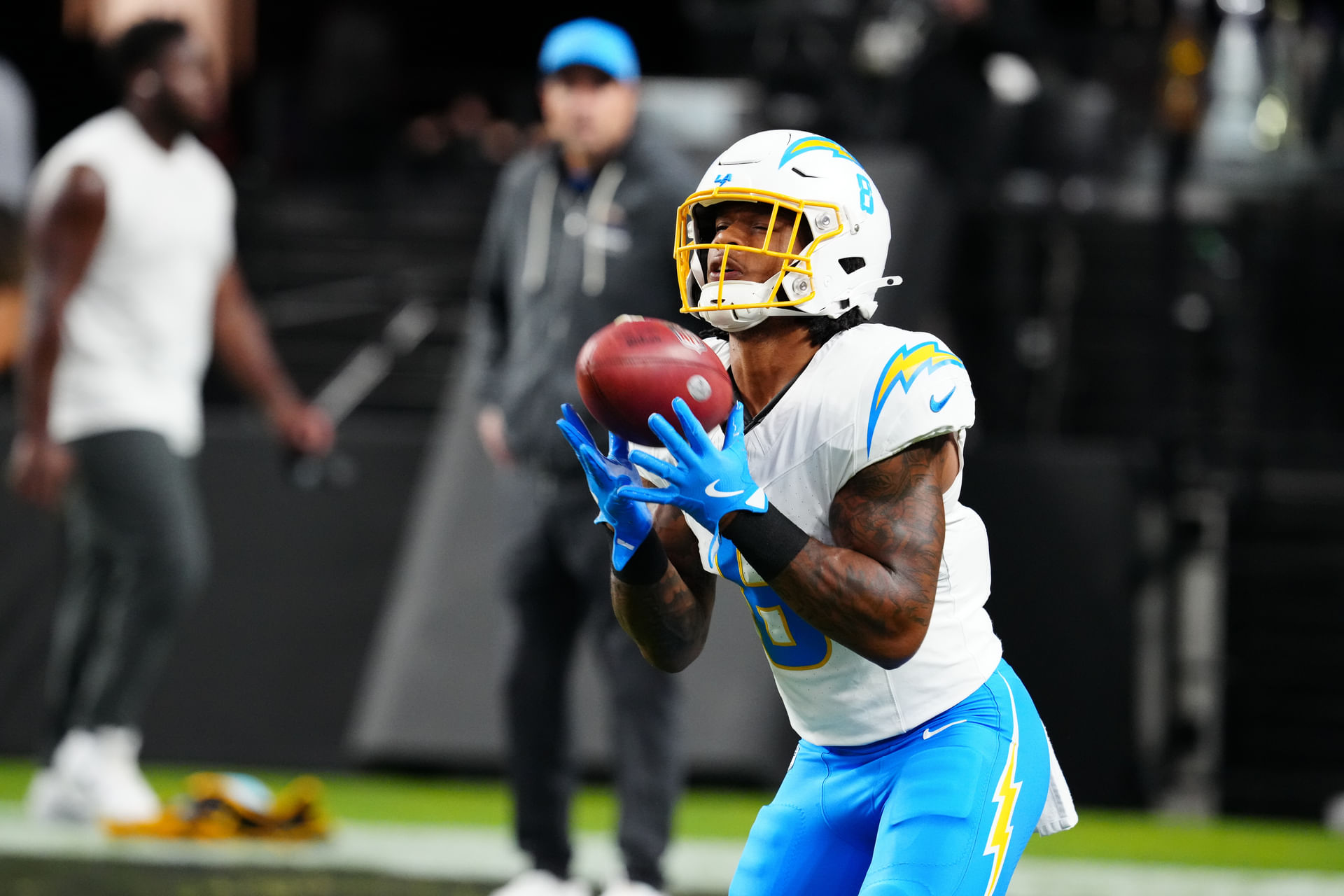 Omarion Hampton at Los Angeles Chargers at Las Vegas Raiders - Source: Imagn